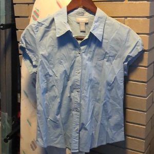 Cap sleeve button down